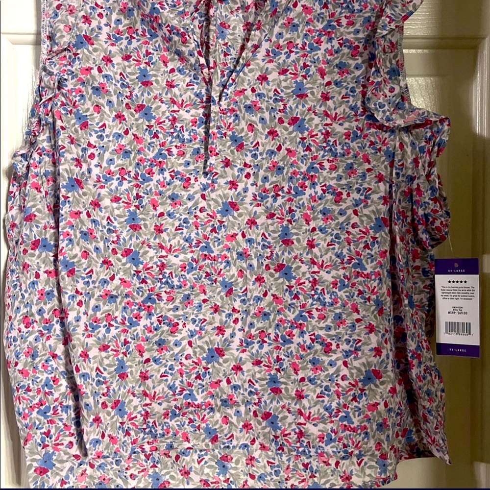 Steve Madden flower blouse